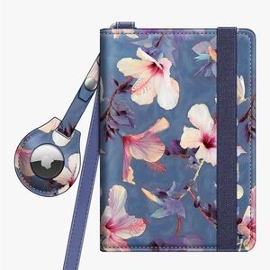 Floral Blue Tablet Case with Strap